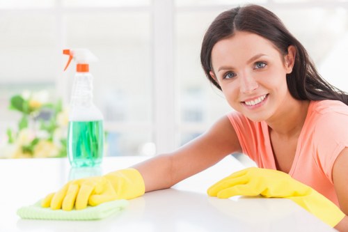 Post-build cleaning in a Barnet home after renovation work