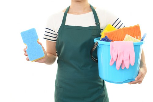 Local cleaners working in a Barnet home interior