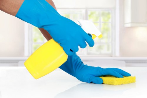 Local cleaning team preparing a renovated Barnet property